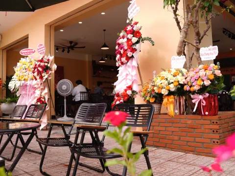Photo corner at Pho Coffee 5